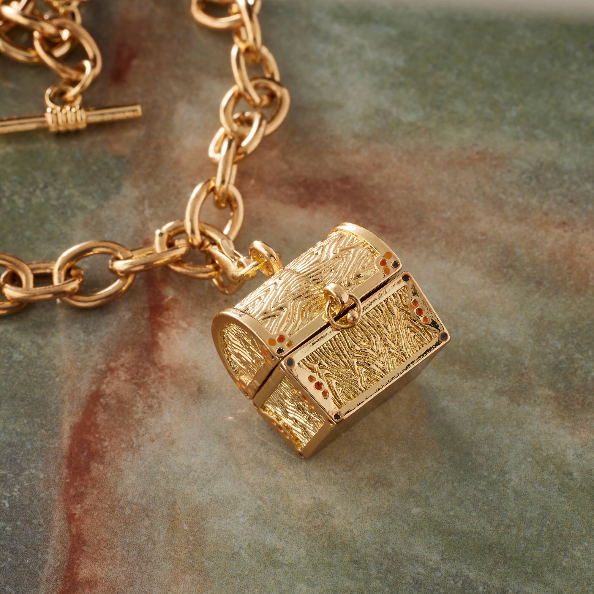 12 Pack: Treasure Chest Charm by Bead Landing™